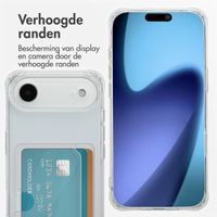 imoshion Softcase Backcover met pasjeshouder Apple iPhone Air - Transparant