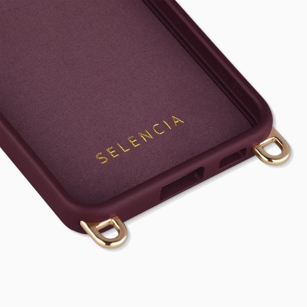 Selencia Rivièra MagSafe Backcover met afneembare haakjes Samsung Galaxy A57 (5G) - Bold Burgundy