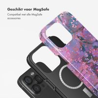 Selencia Vivid Tough Backcover met MagSafe iPhone 15 Pro - Fresh Paint Flower Orange