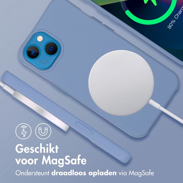 imoshion Color Backcover met afneembaar koord MagSafe Apple iPhone 13 - Ash Blue