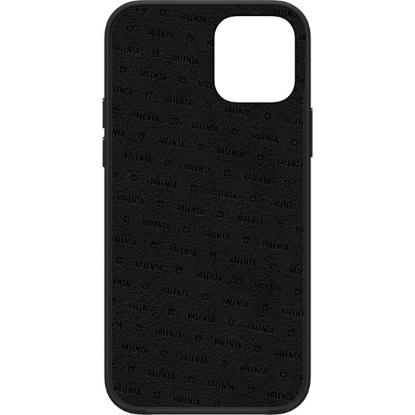 Valenta Luxe Leather Backcover iPhone 12 Pro Max - Zwart