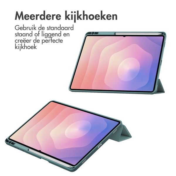 imoshion Trifold Hardcase Bookcase Samsung Galaxy Tab S11 Ultra - Groen
