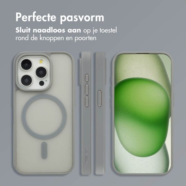 imoshion Color Guard Backcover met MagSafe iPhone 15 Pro - Grijs