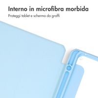 imoshion Trifold Hardcase Bookcase Samsung Galaxy Tab S9 11.0 inch - Lichtblauw