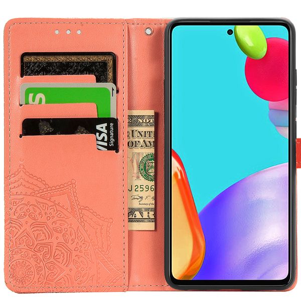 imoshion Mandala Bookcase Samsung Galaxy A72 - Oranje