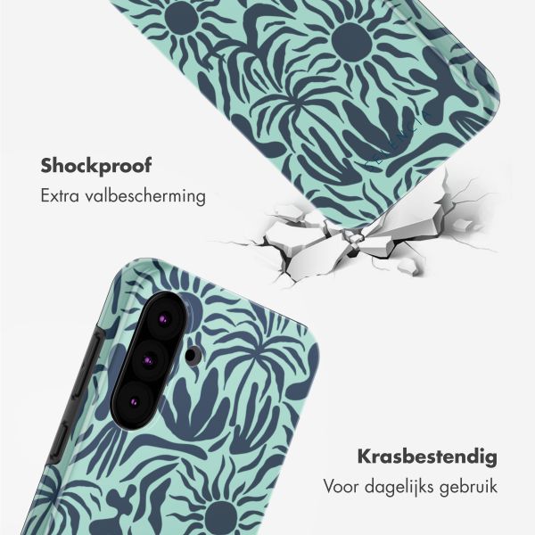 Selencia Vivid Tough Backcover Samsung Galaxy A36 / A56 - Tropical Vibes Light Blue