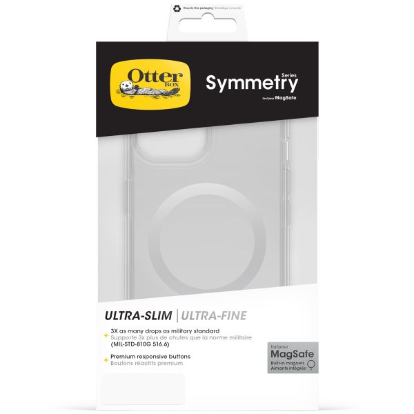 OtterBox Symmetry Clear Backcover MagSafe Apple iPhone 15 / 14 / 13 - Transparant