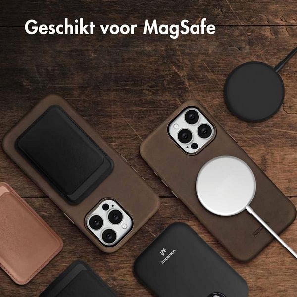 Accezz Vintage Leather Magsafe Backcover Apple iPhone 15 Pro Max - Rustic Brown