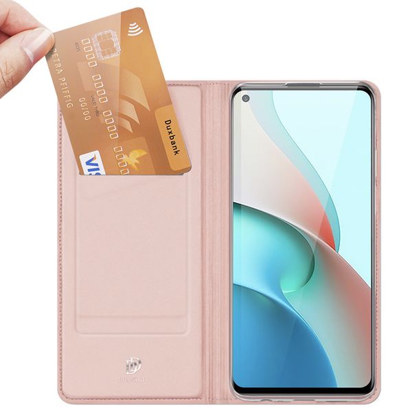 Dux Ducis Slim Softcase Bookcase Xiaomi Redmi Note 9T (5G) - Rosé Goud