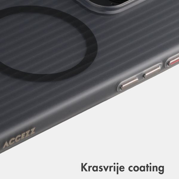 Accezz Lite Backcover met MagSafe | Fluted | Apple iPhone 16 Pro Max - Grijs