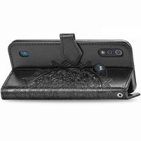 Mandala Bookcase Motorola Moto E6s - Zwart