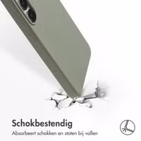 Accezz Liquid Silicone Backcover met MagSafe Samsung Galaxy S25 FE - Cooper Green