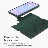 Accezz 2-in-1 Leather Bookcase with MagSafe Samsung Galaxy S26 Plus - Cedar Green
