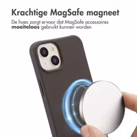 imoshion Color Backcover met afneembaar koord MagSafe Apple iPhone 14 - Black Coffee