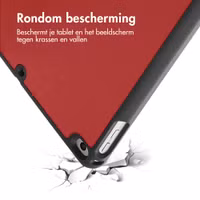 imoshion Trifold Bookcase Apple iPad 6 (2018) 9.7 inch / iPad 5 (2017) 9.7 inch / Air 2 (2014)/Air 1 (2013) - Rood