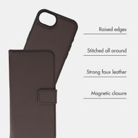 imoshion Detachable 2-in-1 Luxury Bookcase Apple iPhone 17e / 16e - Brown