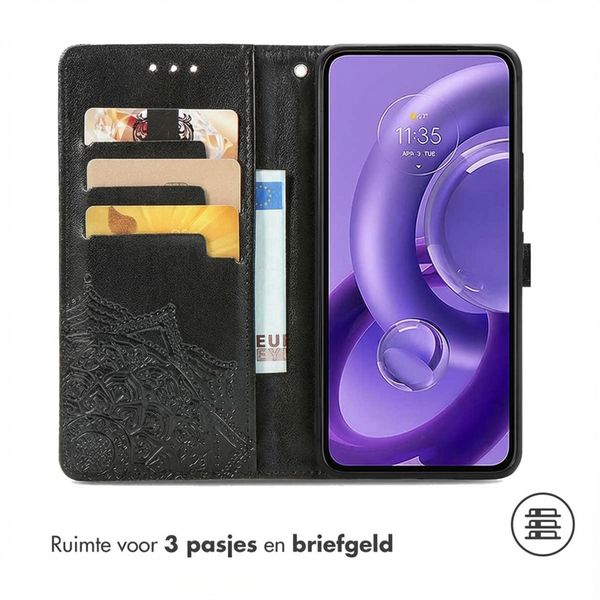 imoshion Mandala Bookcase Motorola Edge 30 Neo - Zwart