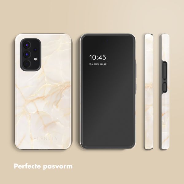 Selencia Vivid Backcover Samsung Galaxy A53 - Golden Beige Marble