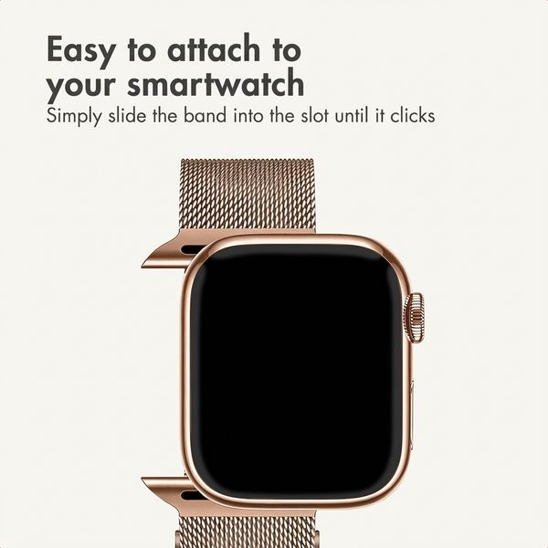 imoshion Milanese Magnetic Band Apple Watch | 44/45/46/49 mm - Rose Gold