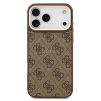 Guess Classic 4G Logo Backcover met MagSafe Apple iPhone 17 Pro Max - Bruin