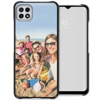 Ontwerp je eigen Samsung Galaxy A22 (5G) hardcase hoesje - Zwart