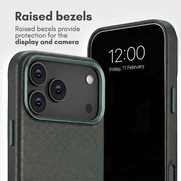 Accezz 2-in-1 Leather Bookcase with MagSafe Apple iPhone 18 Pro Max / 17 Pro Max - Cedar Green