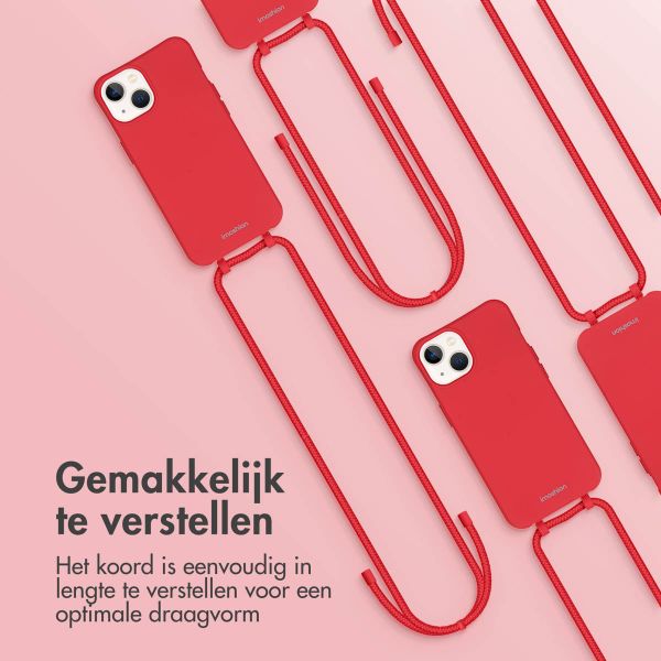 imoshion Color Backcover met afneembaar koord iPhone 13 - Rood