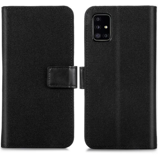 imoshion Luxe Canvas Bookcase Samsung Galaxy A51 - Zwart