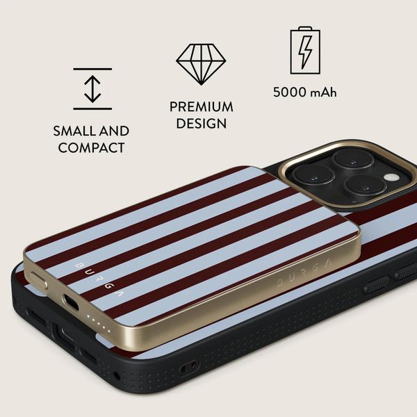Burga Magnetic Powerbank 5,000 mAh - MagSafe and Qi2 - Offline / Gold