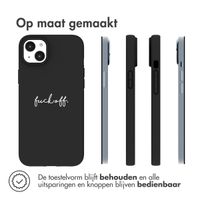 imoshion Design hoesje iPhone 14 Plus - Fuck Off - Zwart