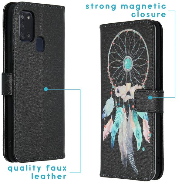 imoshion Design Softcase Bookcase Samsung Galaxy A21s - Dreamcatcher