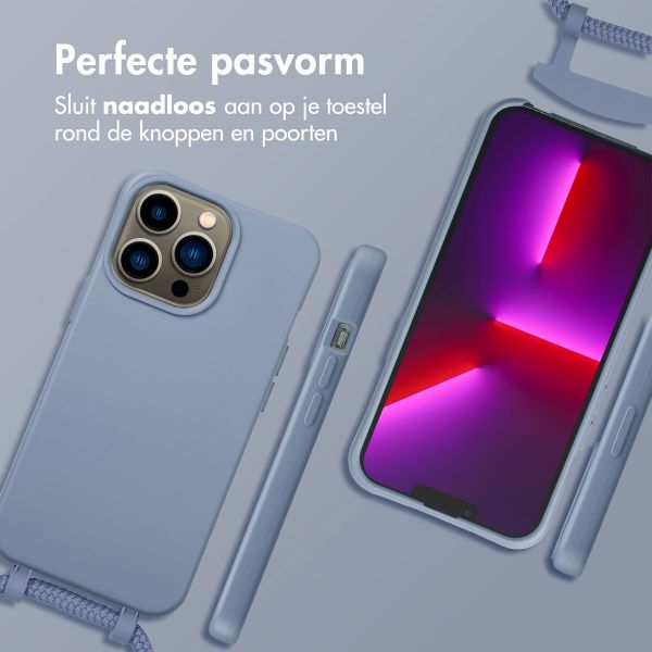 imoshion Color Backcover met afneembaar koord MagSafe Apple iPhone 13 Pro - Ash Blue