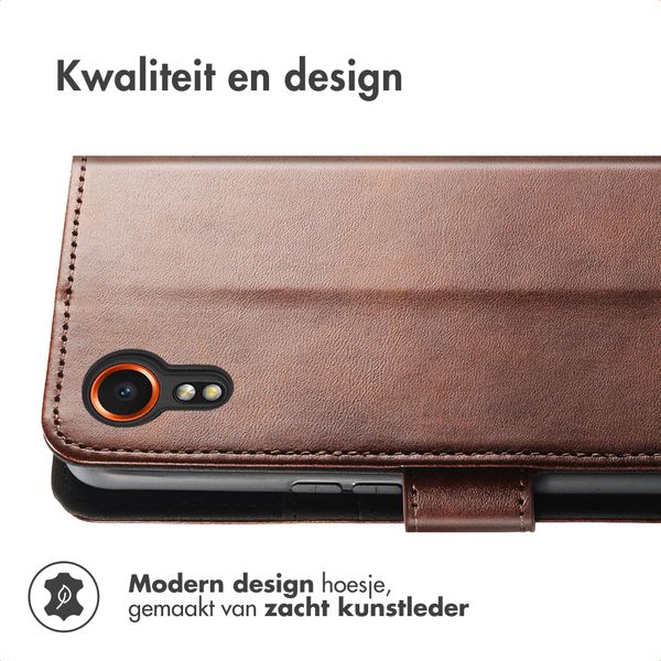imoshion Luxe Bookcase Samsung Galaxy Xcover 5 - Donkerbruin