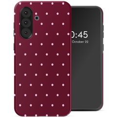 Selencia Vivid Backcover Samsung Galaxy A36 / A56 - Happy Dots Burgundy