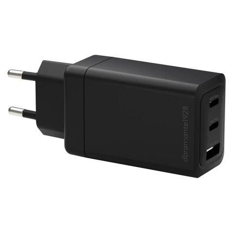 dbramante1928 Re-charge Oplader 2x USB-C 65W en USB-A 18W - Zwart