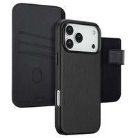Accezz Leather Bookcase 2-in-1 met MagSafe Apple iPhone 17 Pro Max - Onyx Black