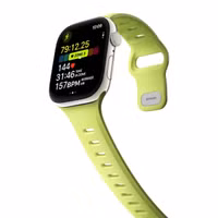 Nomad Tempo siliconen band Apple Watch Series 1 - 11 / SE / Ultra (44/45/46/49 mm) - Wide fit - Lime