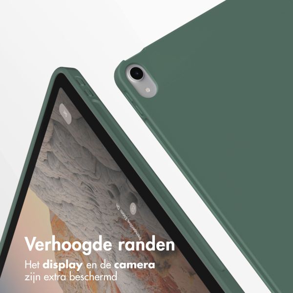 Accezz Smart Silicone Bookcase Apple iPad 11 (2025) 11 inch A16 / iPad 10 (2022) 10.9 inch - Donkergroen