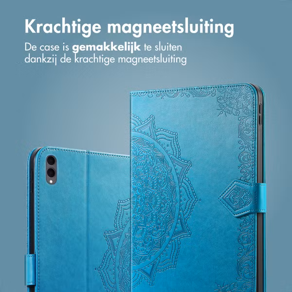 imoshion Mandala Bookcase Samsung Galaxy Tab S11 Ultra - Turquoise