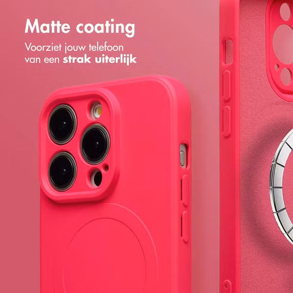 imoshion Color Backcover met MagSafe Apple iPhone 15 Pro Max - Neon Pink