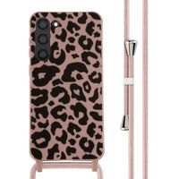 imoshion Siliconen design hoesje met koord Samsung Galaxy S23 Plus - Animal Pink