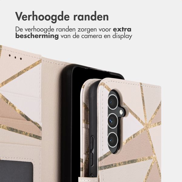 imoshion Design Bookcase Samsung Galaxy A54 (5G) - Beige Graphic