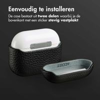 Accezz Echt Leren Case AirPods 3 - Zwart
