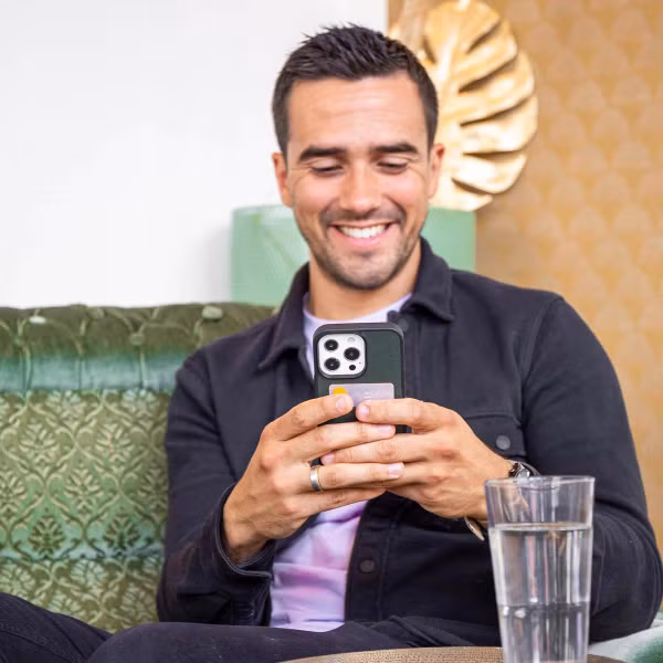 Accezz Premium Leather Card Slot Backcover Apple iPhone 14 Pro Max - Groen