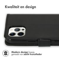 imoshion Luxe Bookcase iPhone 12 Pro Max - Zwart