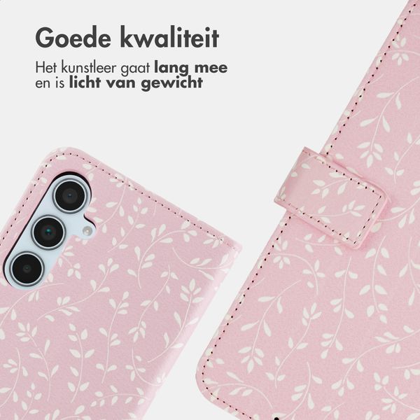 imoshion Design Bookcase Samsung Galaxy A35 - Pink Bazaar Flowers