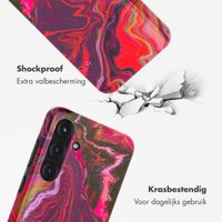 Selencia Vivid Backcover Samsung Galaxy S25 Plus - Marble Purple