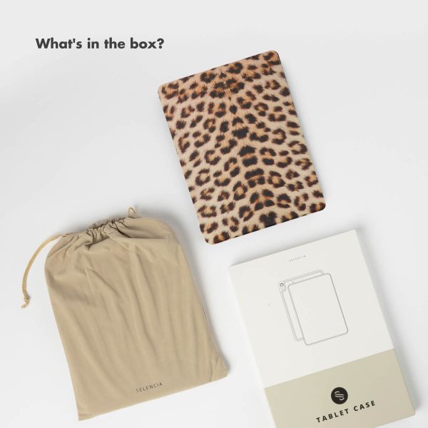 Selencia Vivid Tablet Case Apple iPad 9 (2021) 10.2 inch / iPad 8 (2020) 10.2 inch / iPad 7 (2019) 10.2 inch - Wild Leo