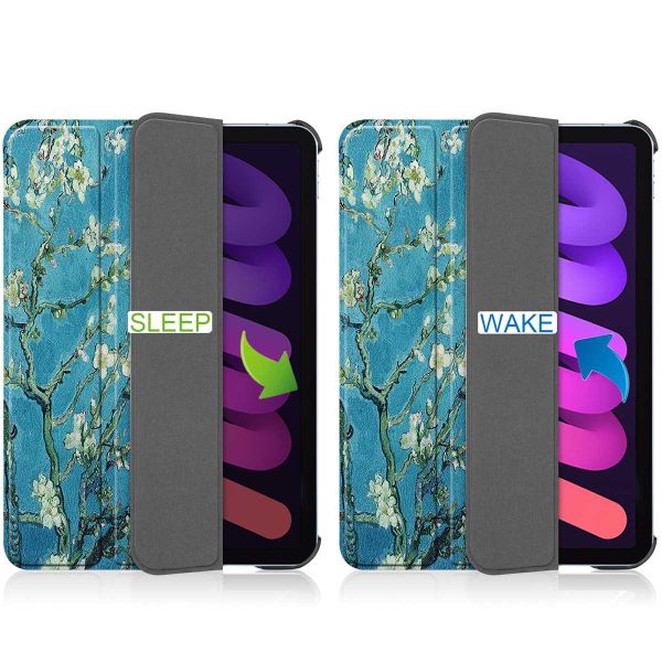 imoshion Design Trifold Bookcase Apple iPad Mini 7 (2024) / iPad Mini 6 (2021) - Green Plant