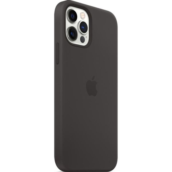 Apple Silicone Backcover MagSafe Apple iPhone 12 (Pro) - Black